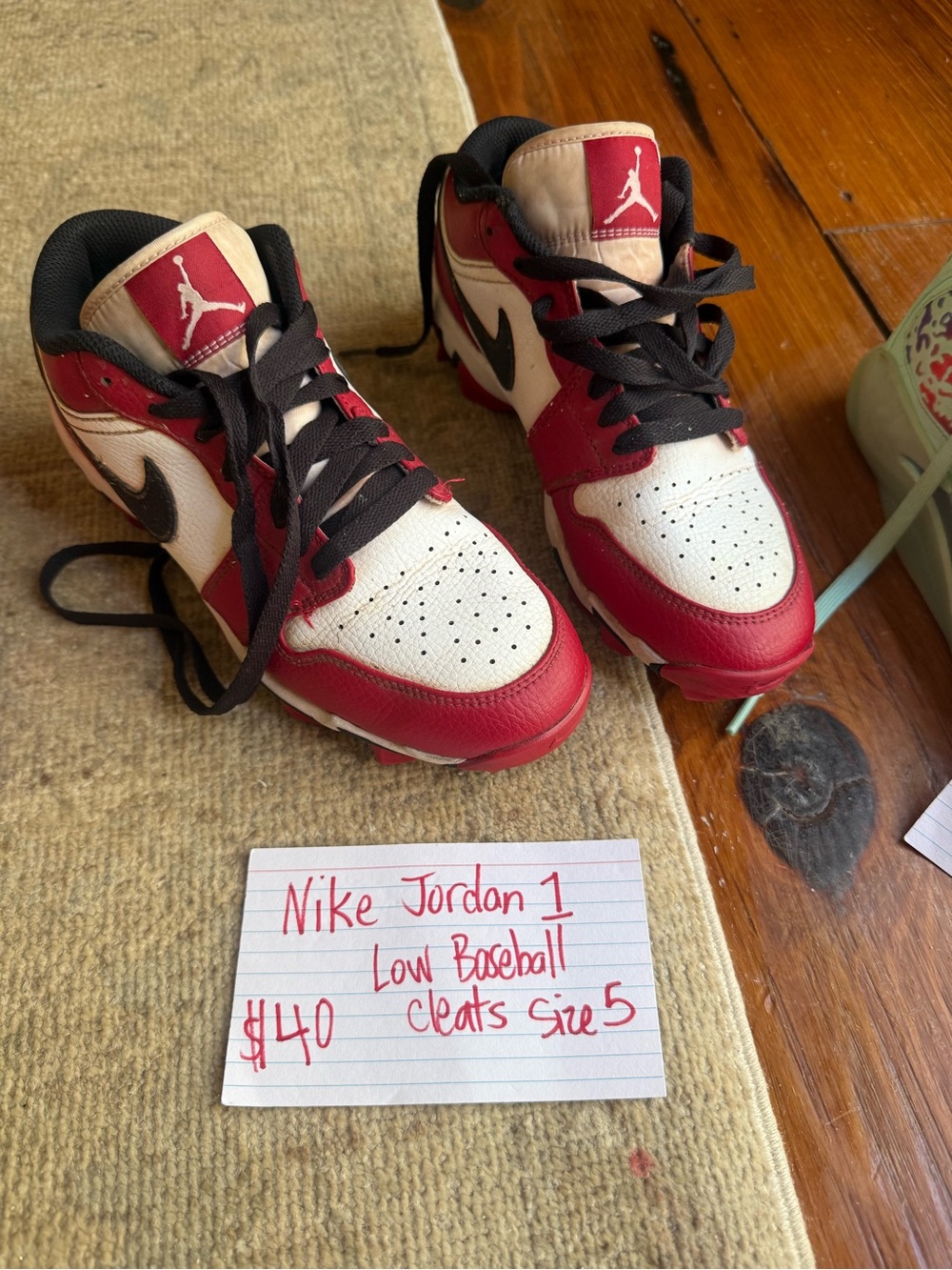Nike Kids Red, White & Black Low-Top Sneakers